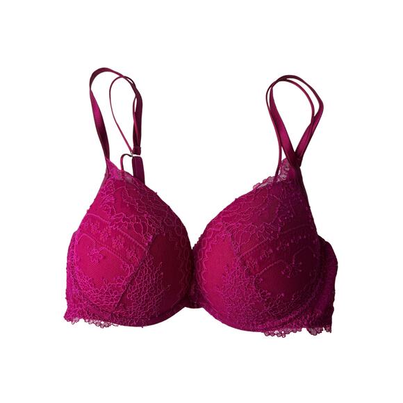 1-51 LA PERLA NWT Women´s Bra Push Up Lace Magenta...